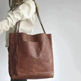 Elle - Clásica bolsa de hombro de cuero