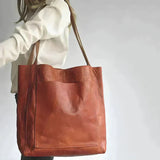 Elle - Clásica bolsa de hombro de cuero
