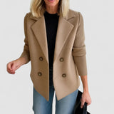 Marta - Abrigo Chic con Mangas de Tela