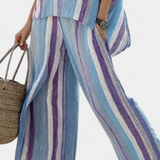 Laura - Malva Striped Set