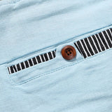 Victor - Pantalones Cortos de Lino para el Verano