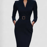 Iara - Elegante Vestido Negro Ajustado