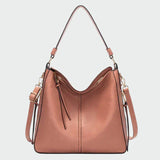 Bolsa hobo de cuero elegante