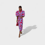 Lília - Tropical Flame Dress