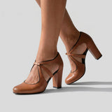 Joana - Tacones Elegantes con Tiras Cruzadas