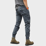 Marco - Pantalones Cargo Stretch con Múltiples Bolsillos