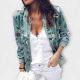 Andreia - Elegante Chaqueta Bomber con Estampado Floral