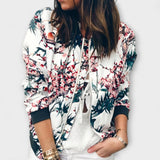 Andreia - Elegante Chaqueta Bomber con Estampado Floral