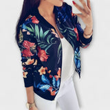 Andreia - Elegante Chaqueta Bomber con Estampado Floral