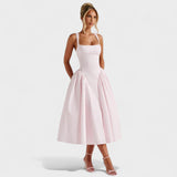 Xerife - Vestido Midi de Estilo Vintage