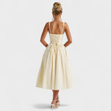 Xerife - Vestido Midi de Estilo Vintage