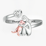 Anillo Abrazo de Perro - Rosa