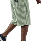 Roberto - Pantalones Cortos de Pana con Bordado Decorativo